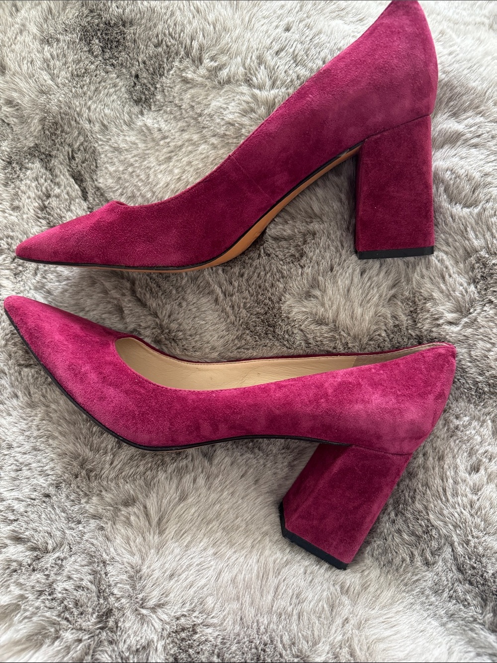 Marc Fisher LTD Magenta
Suede Abilene Pointy Toe Block Heel Pumps - Picture 7 of 10